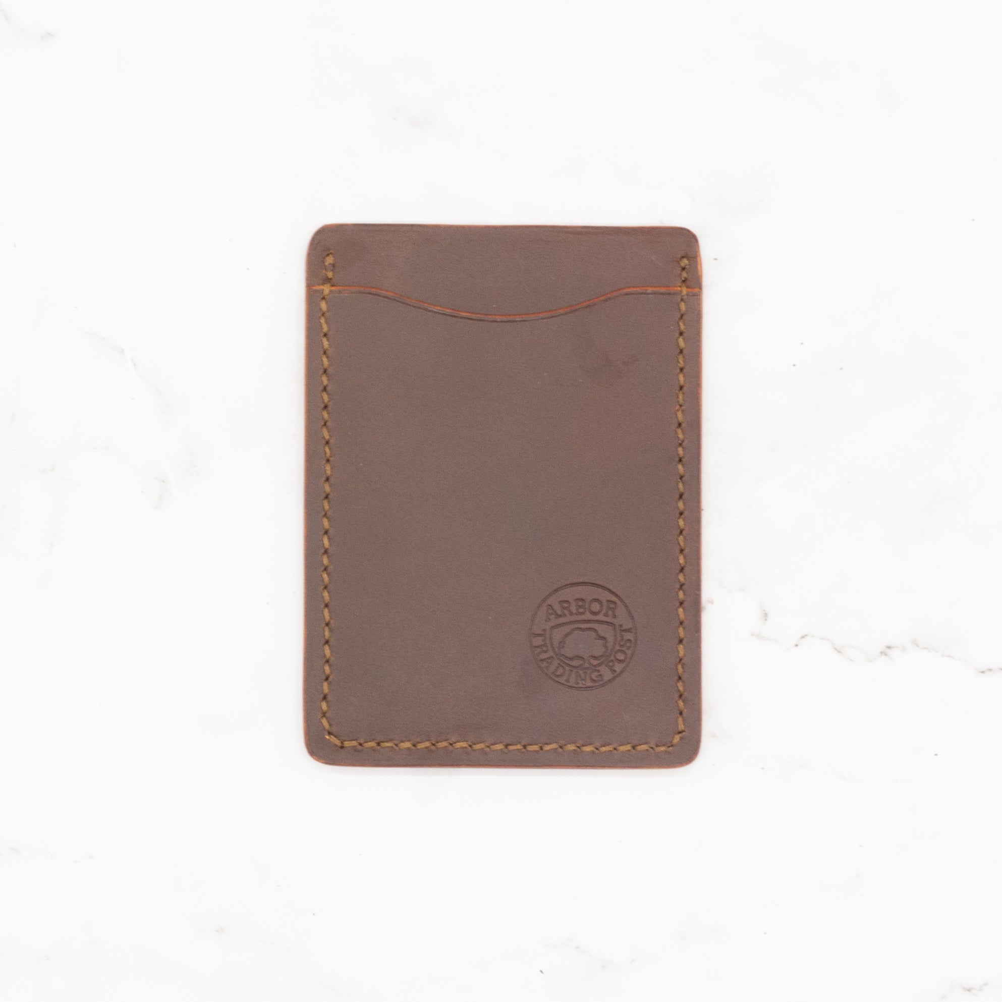 Leather Ultra Slim 3-Pocket Card Holder with ID Window