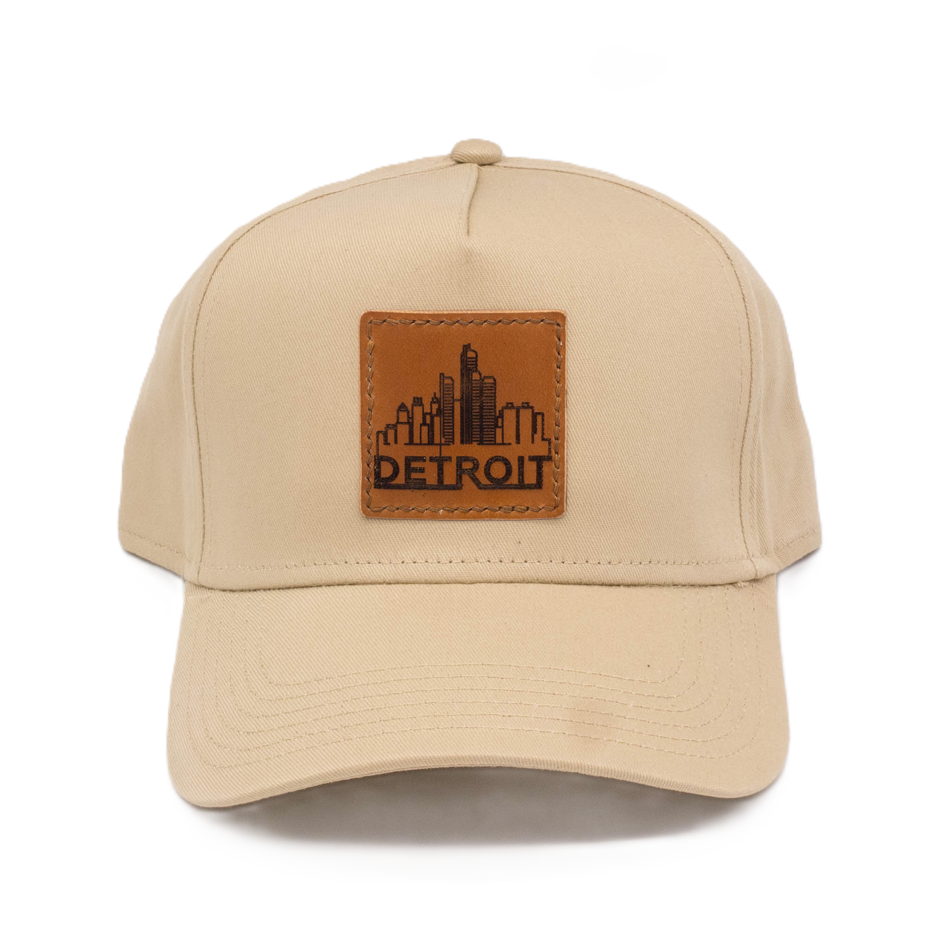 Leather Patch Ball Cap - Detroit