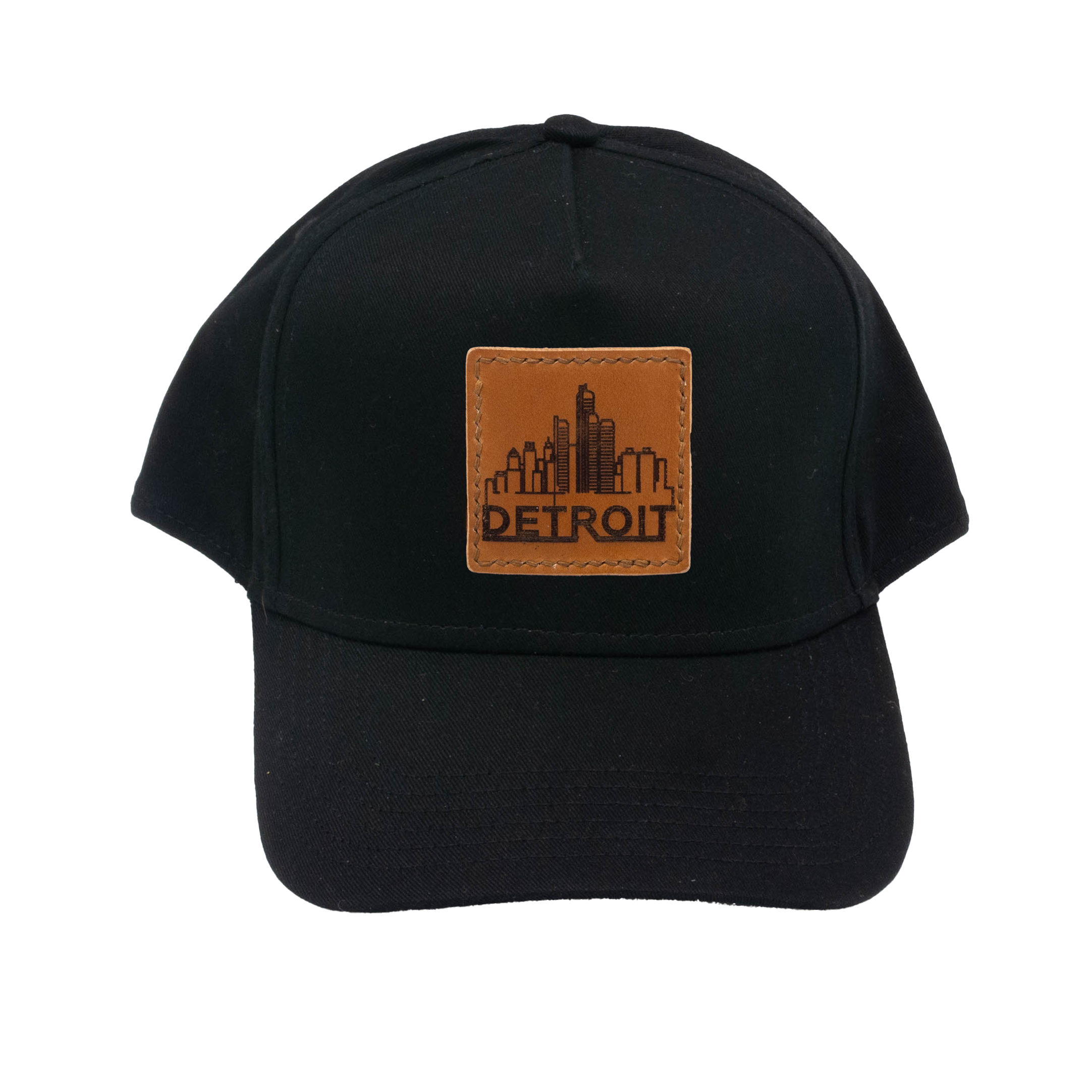 Leather Patch Ball Cap - Detroit