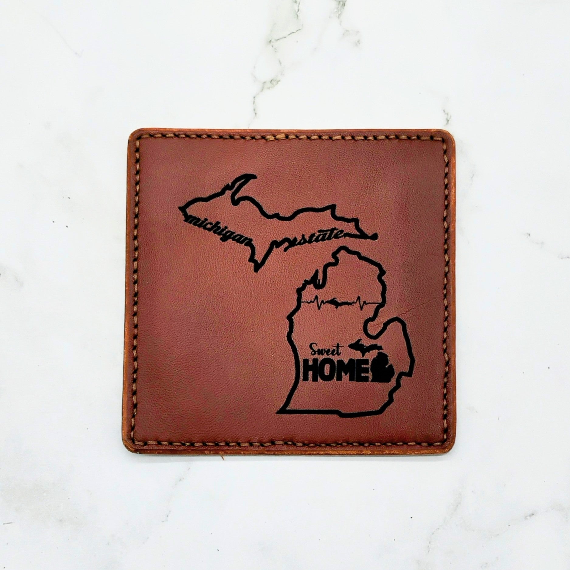 Leather Coaster - Engraved