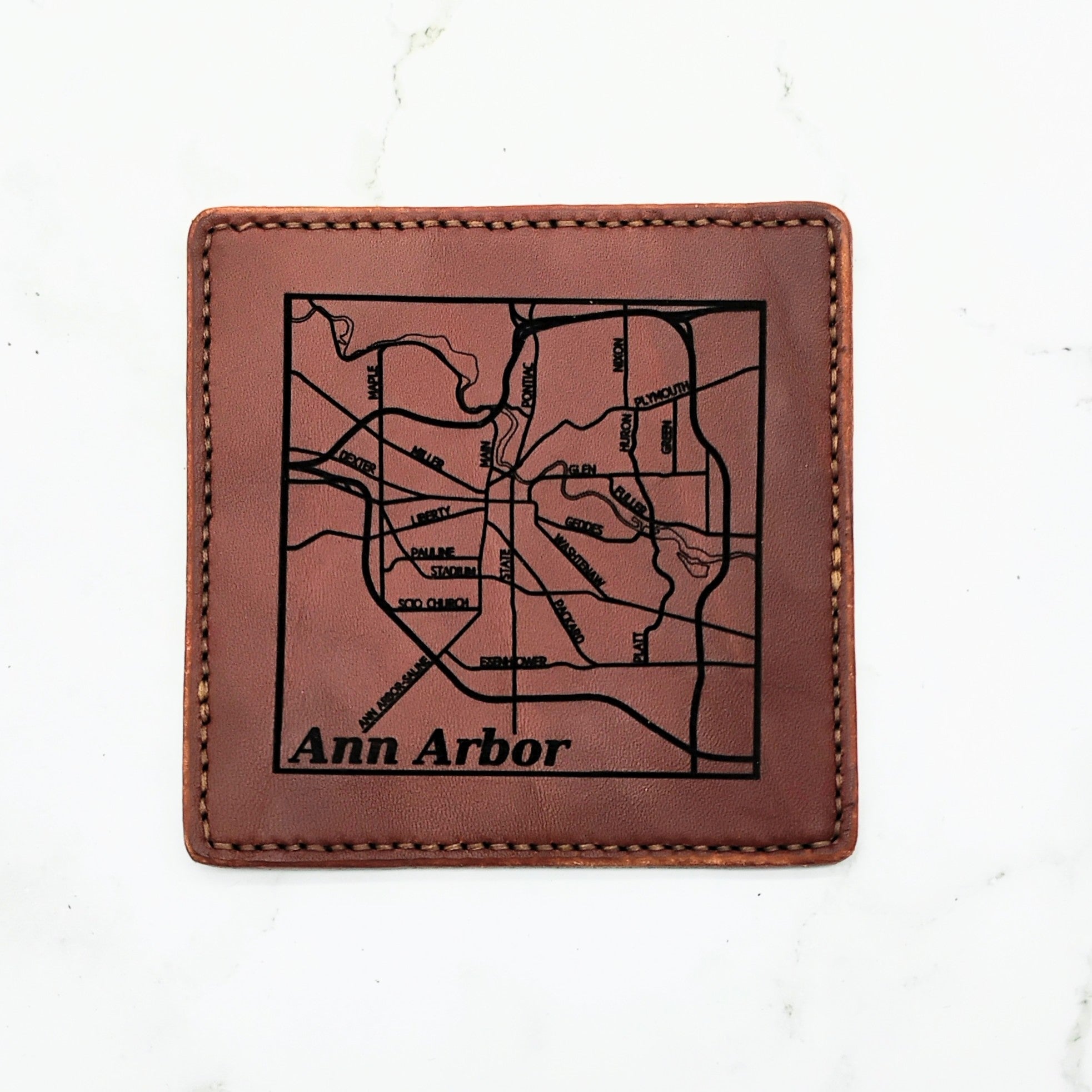 Leather Coaster - Engraved