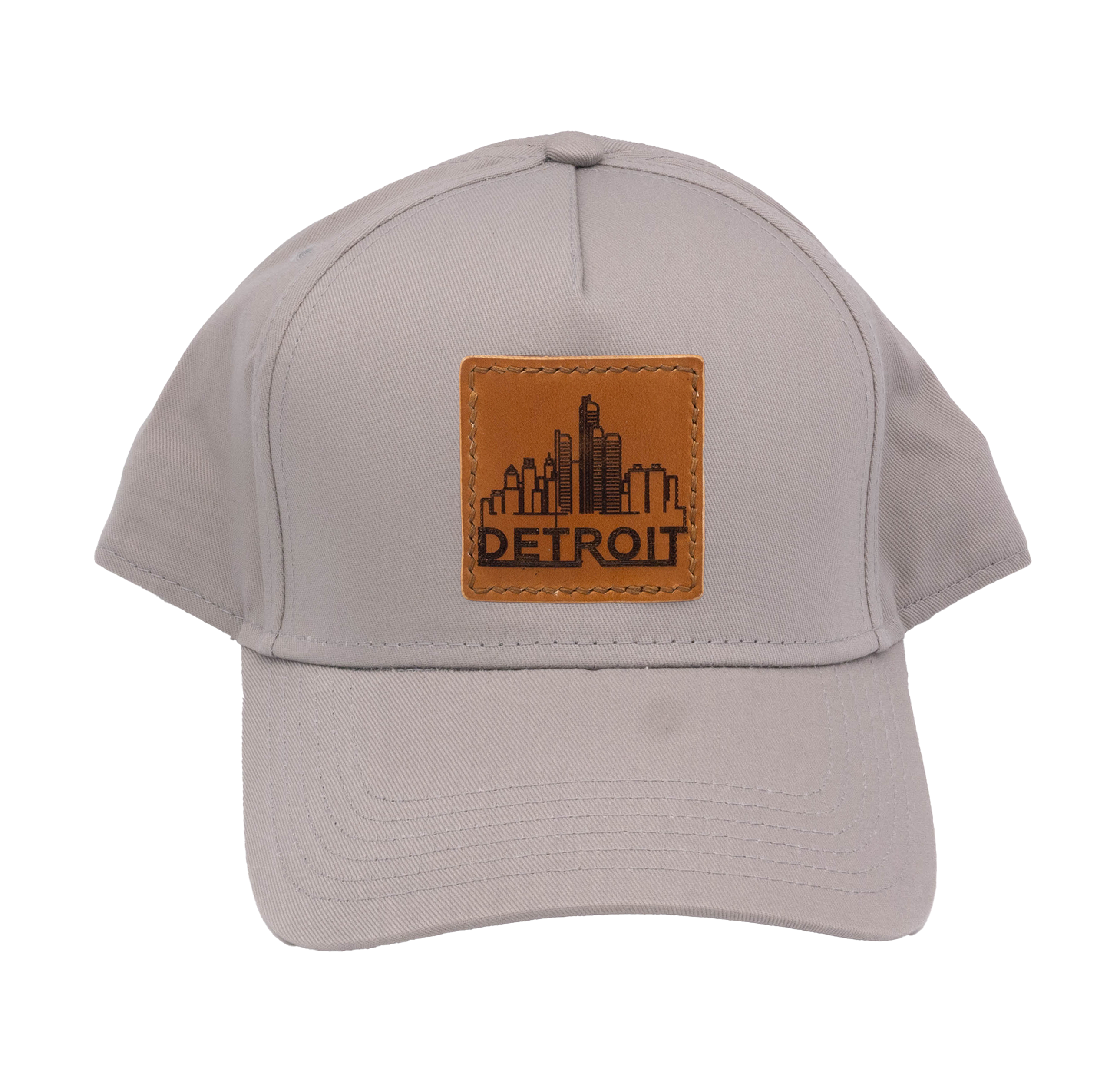 Leather Patch Ball Cap - Detroit