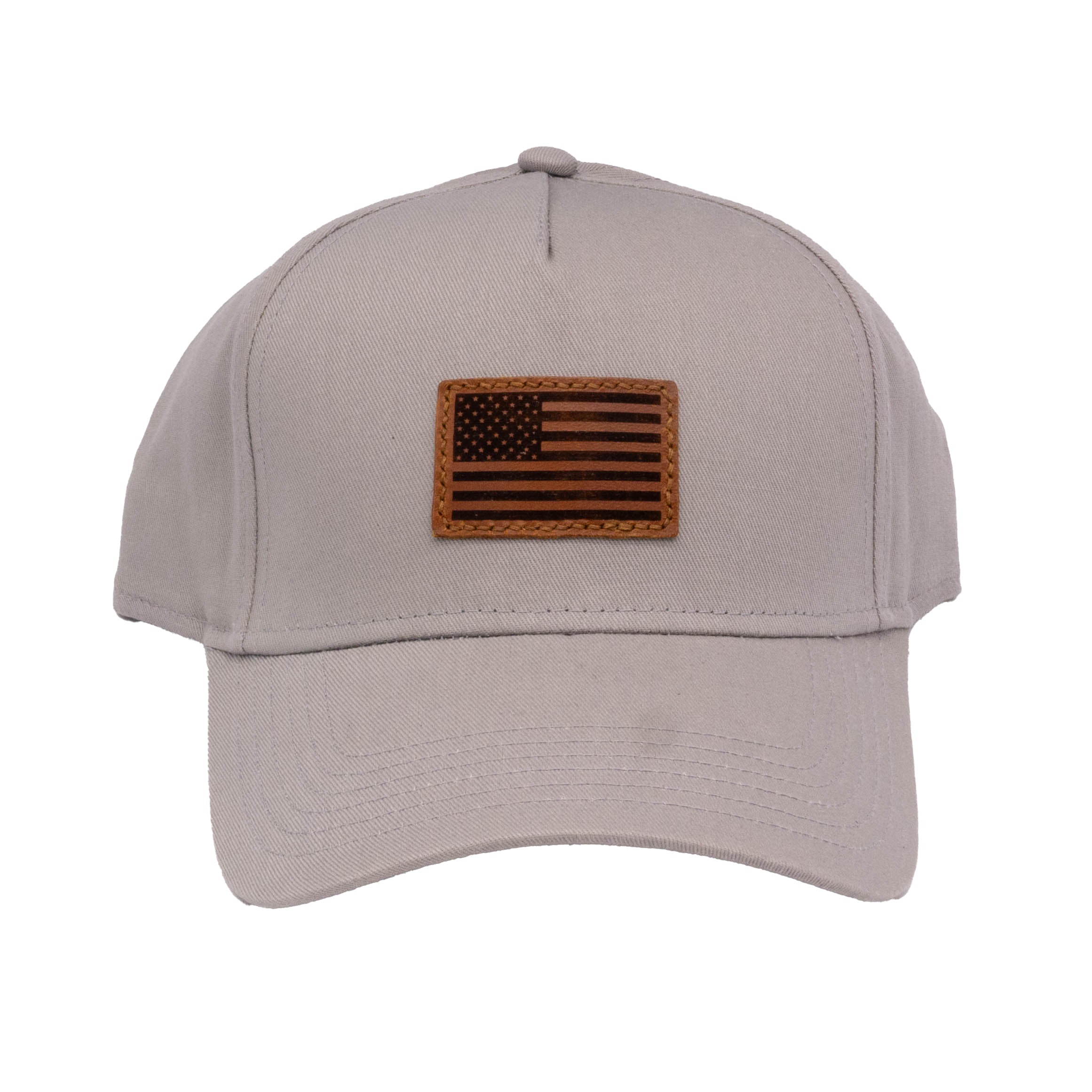 Leather Patch Ball Cap - US Flag