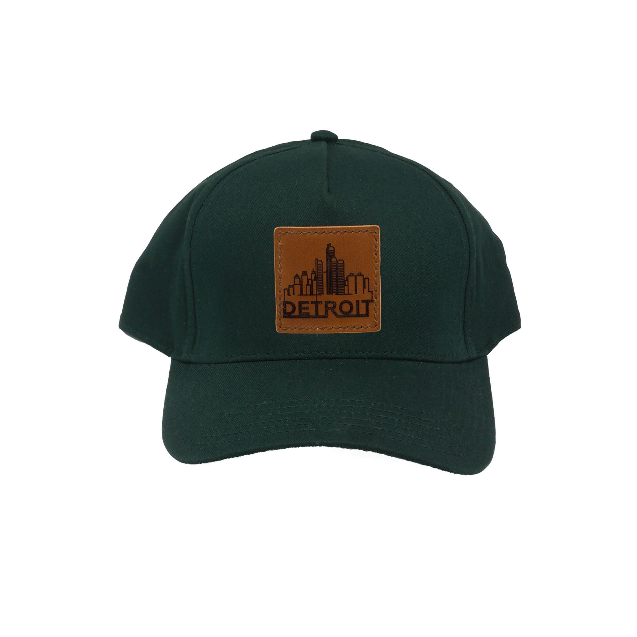 Leather Patch Ball Cap - Detroit