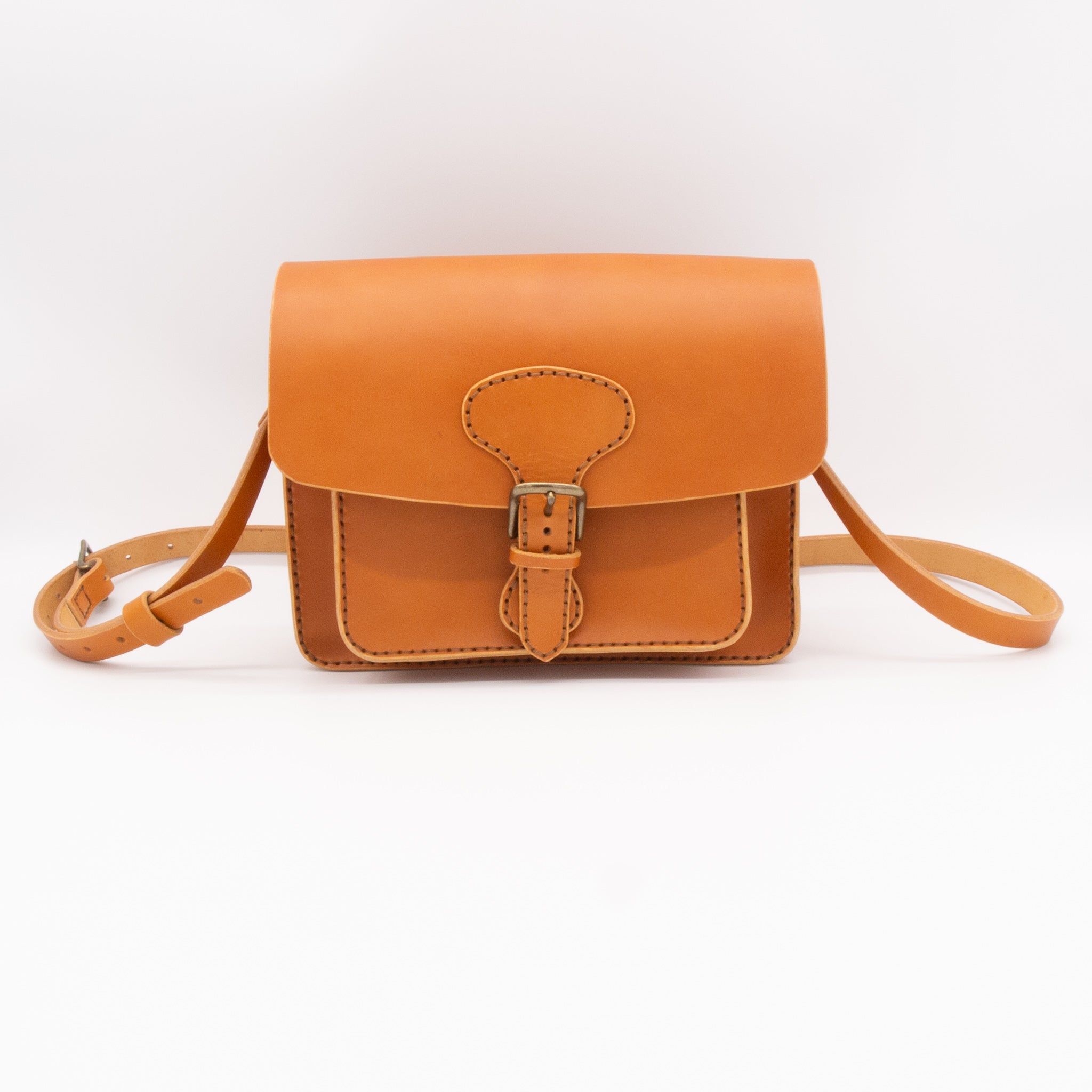 Medium Leather Crossbody Messenger Bag
