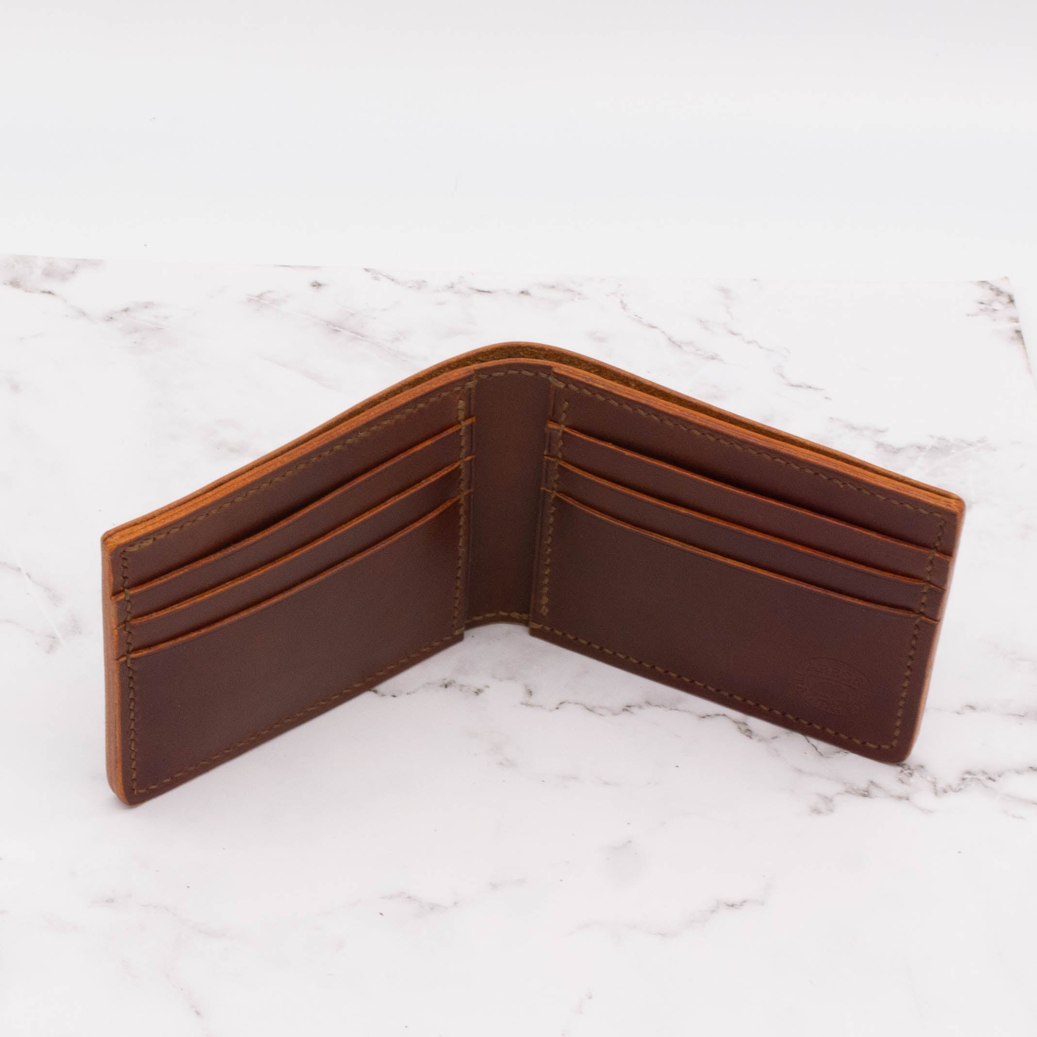 Classic Bifold Wallet - Mahogany Smooth Leather