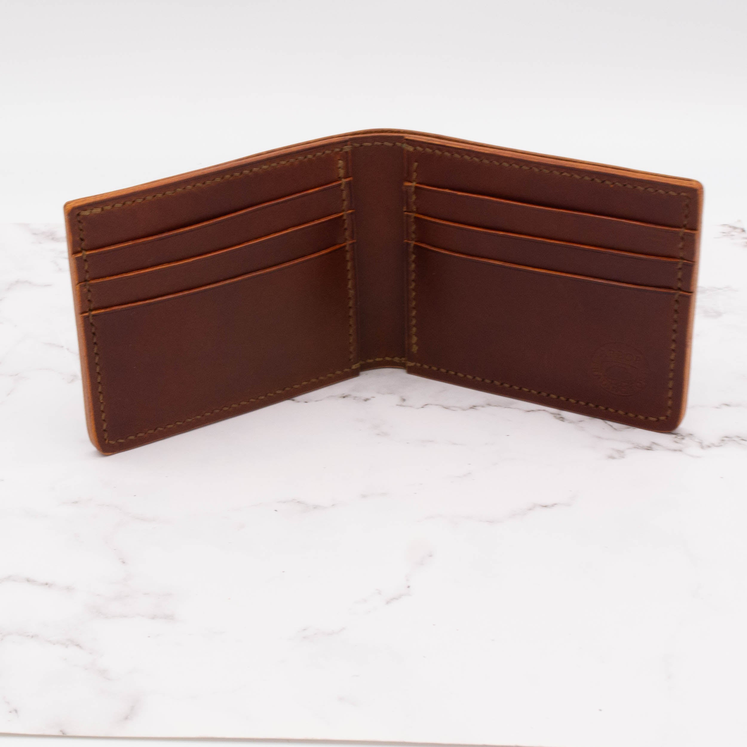 Classic Bifold Wallet - Mahogany Smooth Leather