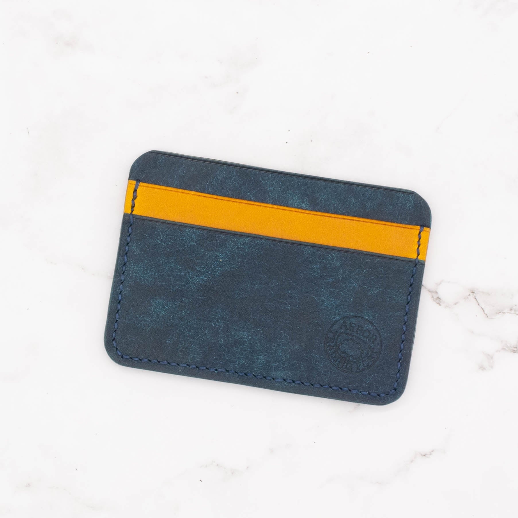 Two Tone Color Block 5-Pocket Card Holder Wallet