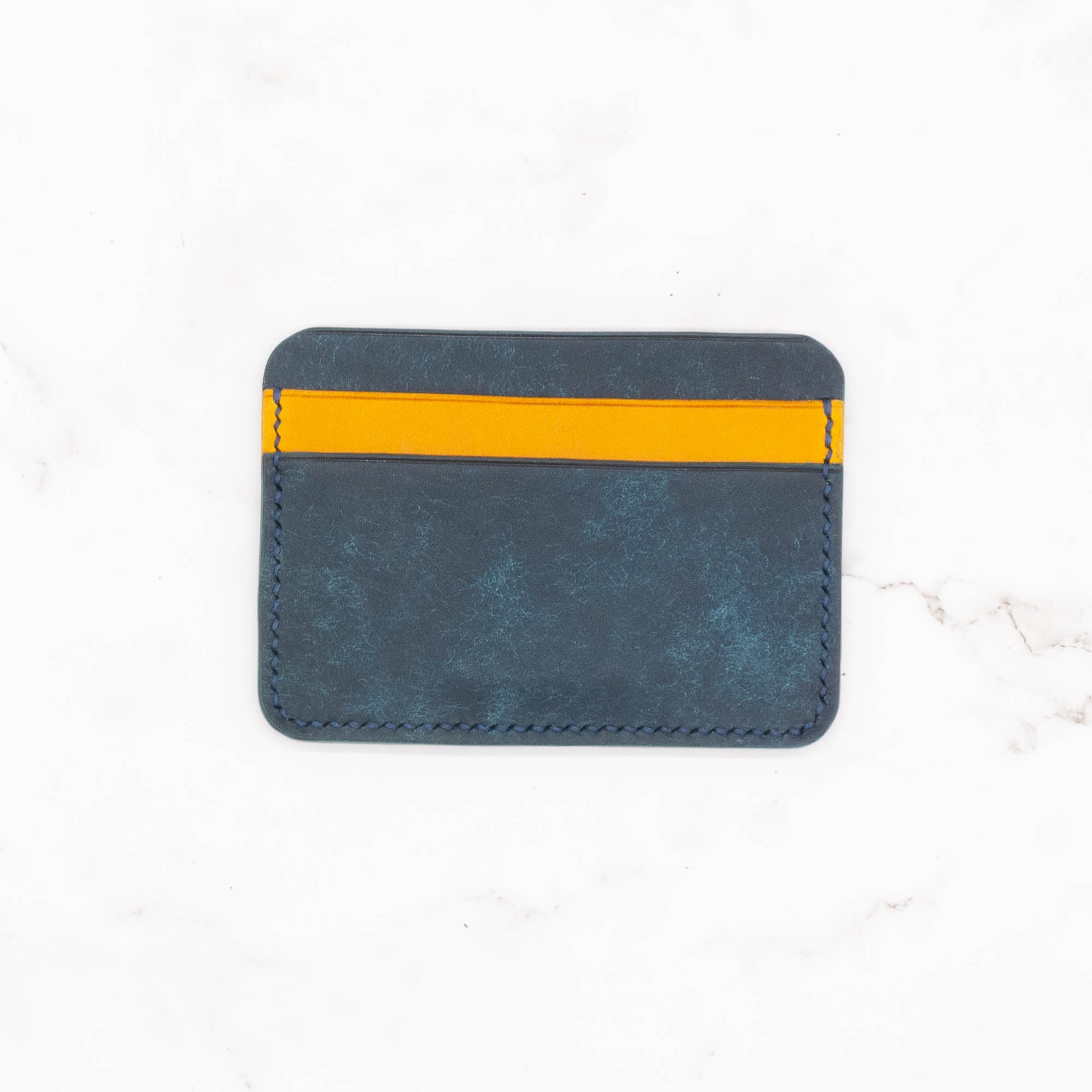 Two Tone Color Block 5-Pocket Card Holder Wallet