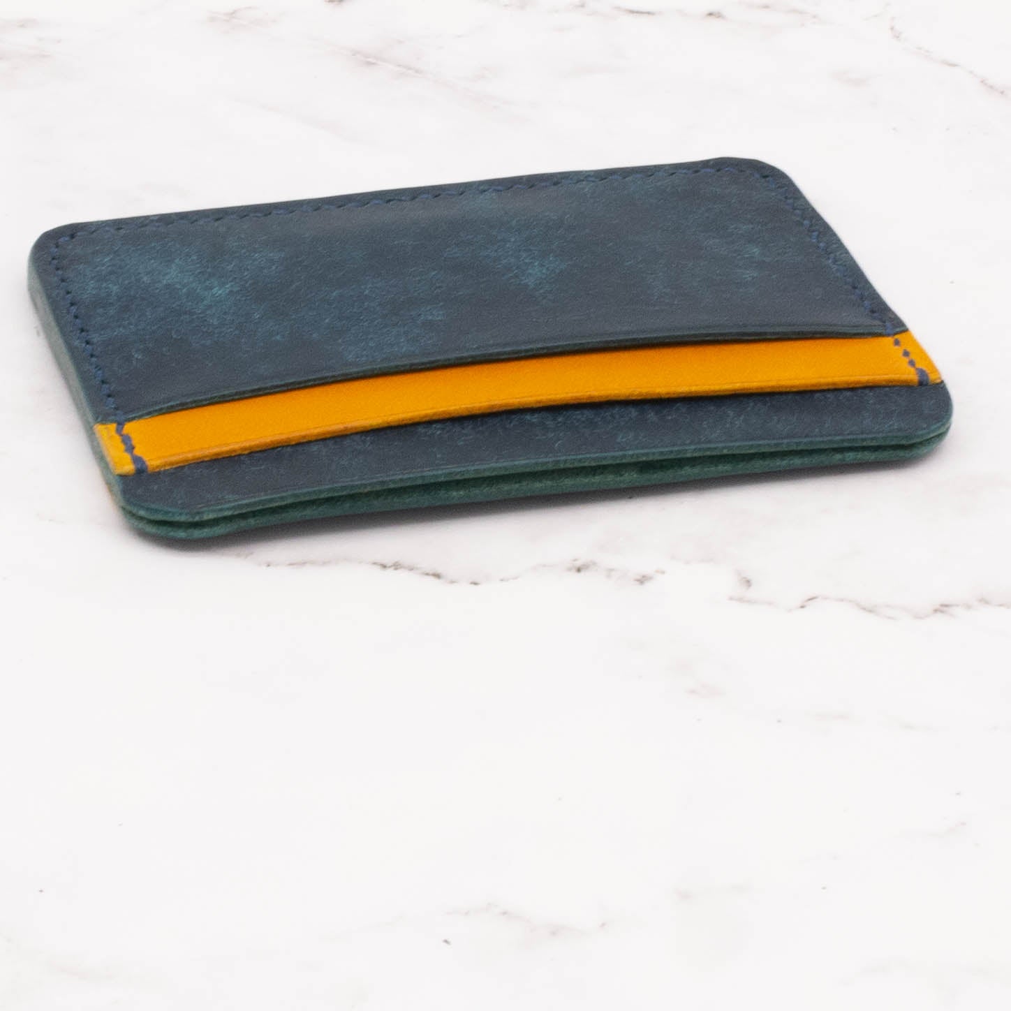 Two Tone Color Block 5-Pocket Card Holder Wallet