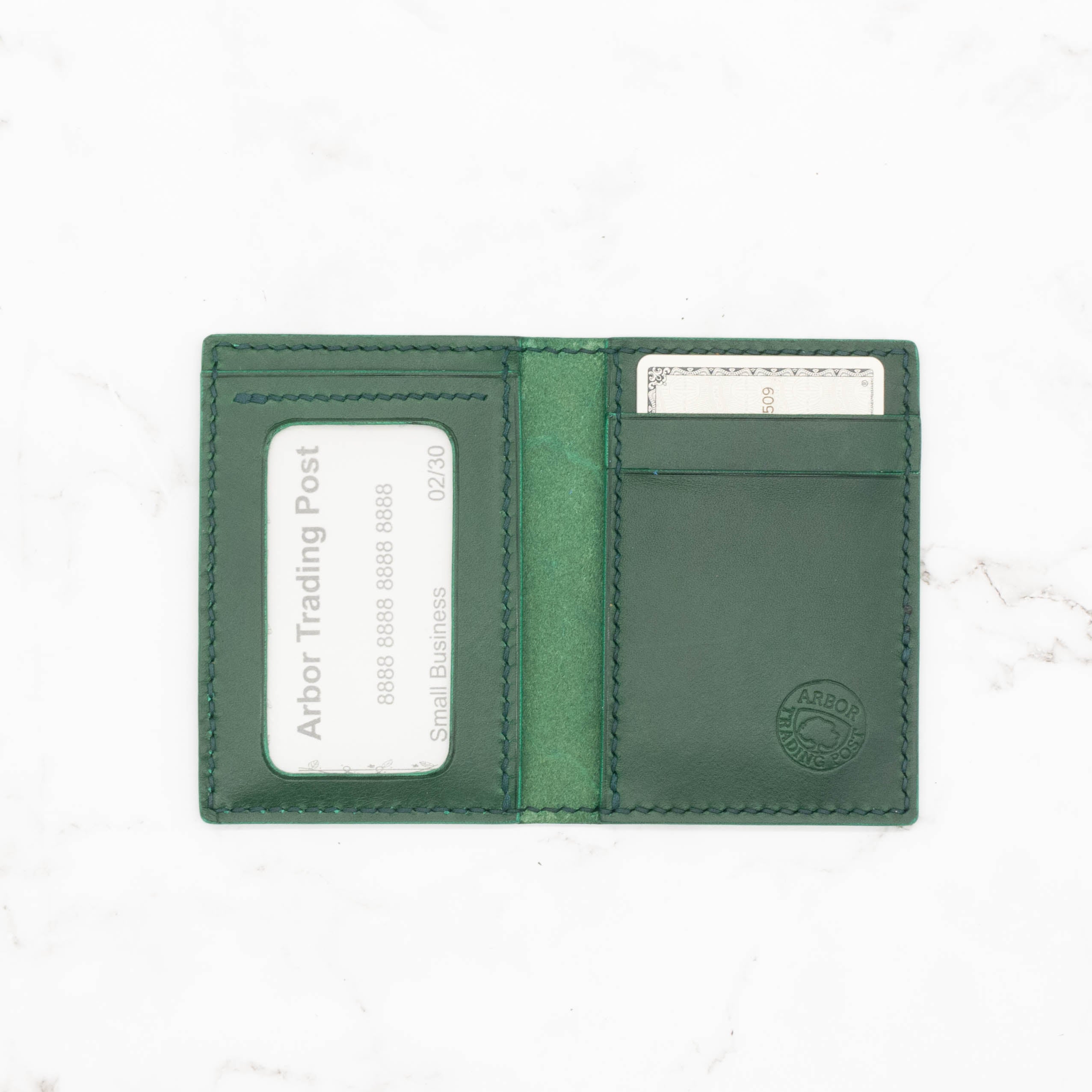 Slim Bifold Card Holder Wallet with ID Window