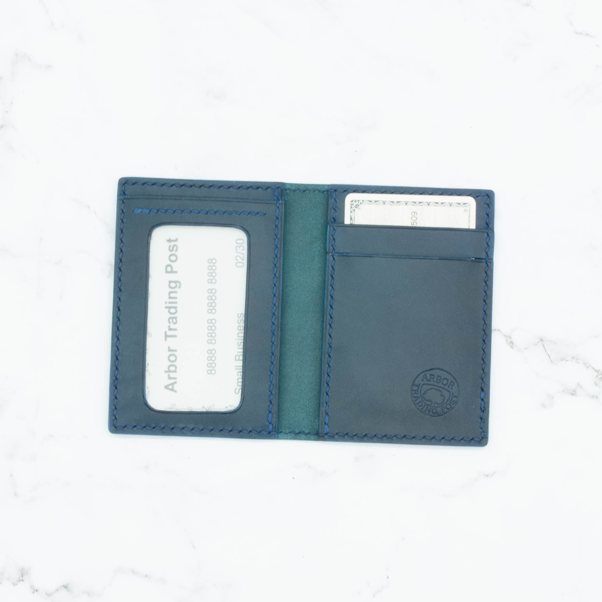 Slim Bifold Card Holder Wallet with ID Window