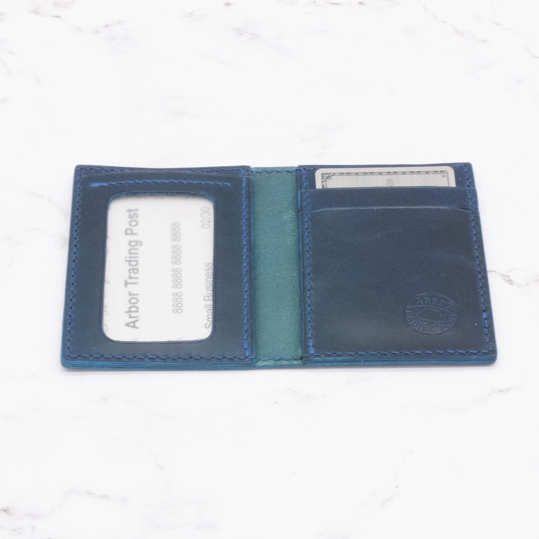 Slim Bifold Card Holder Wallet with ID Window