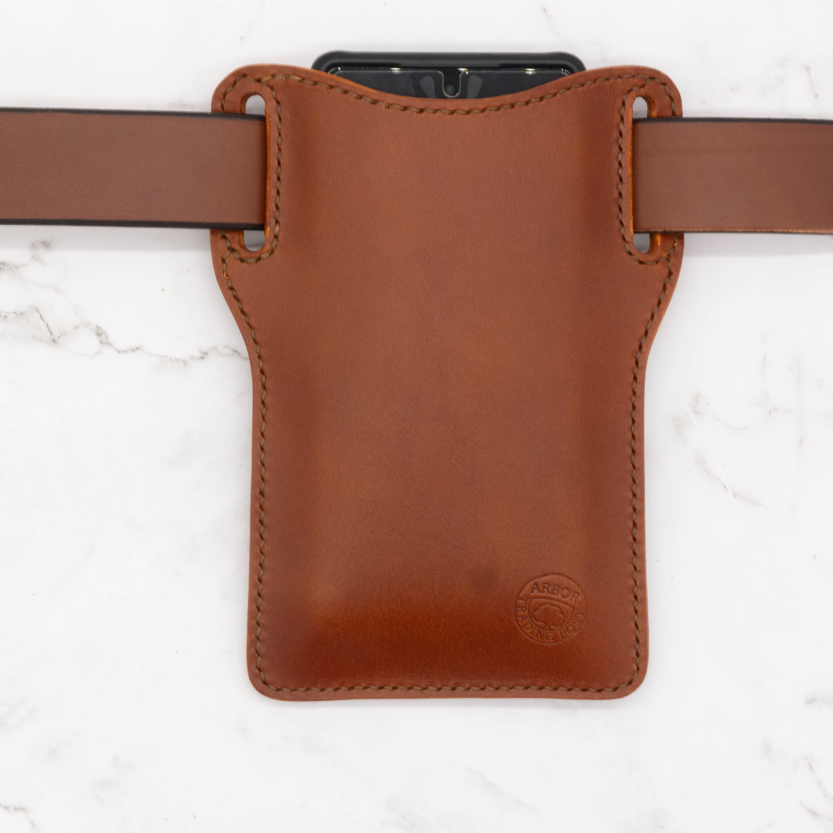 Leather Belt Loop Phone Carrier Bag