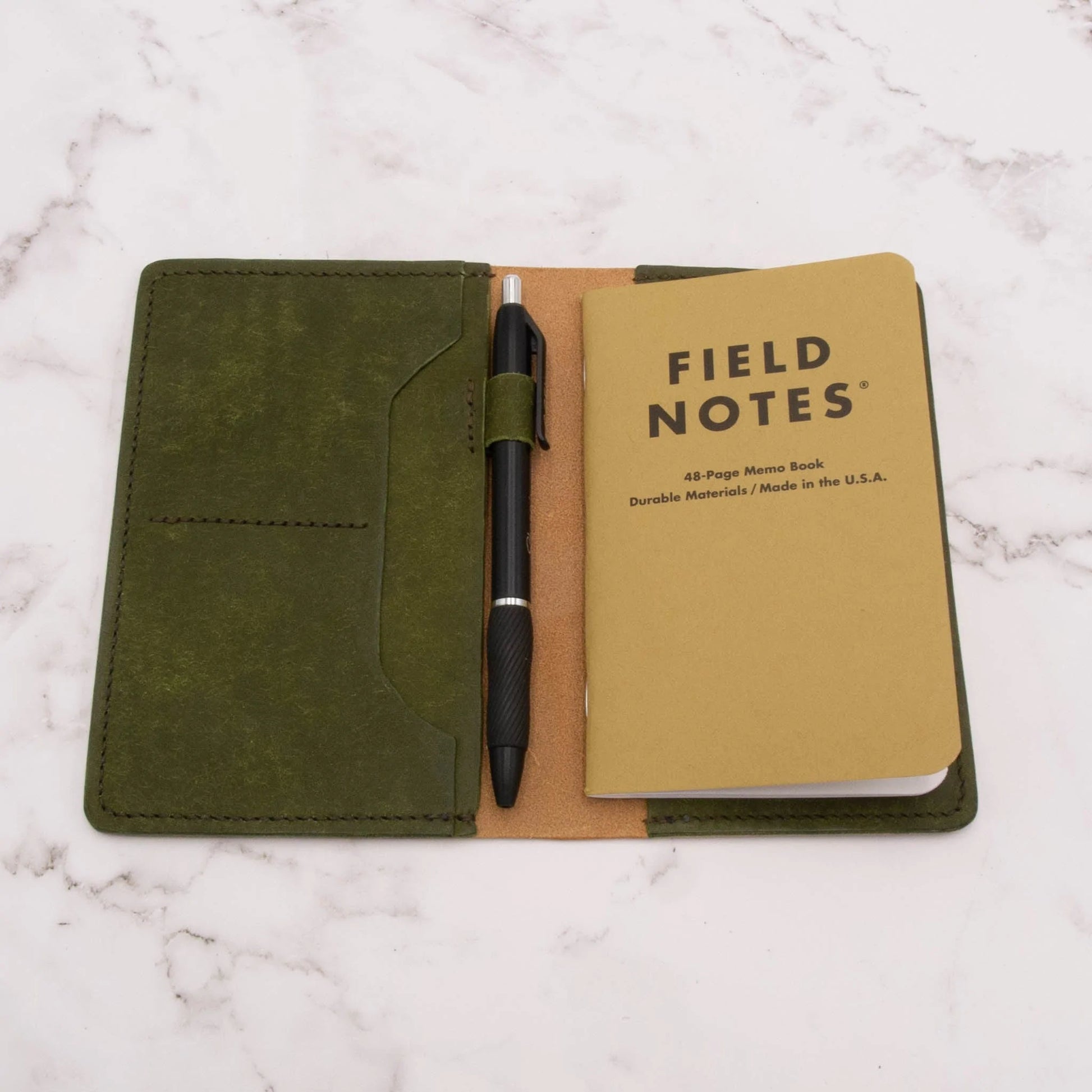 Arbor Trading Post Field Note Cover Handcrafted Leather Field Notes Cover - Two Tone Colors