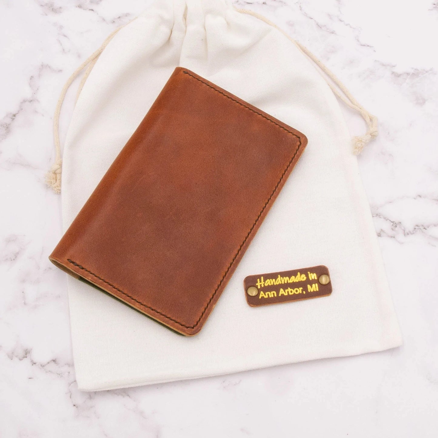 Arbor Trading Post Field Note Cover Handcrafted Leather Field Notes Cover - Two Tone Colors