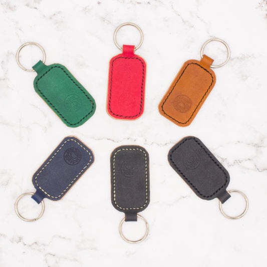 Arbor Trading Post Keychains Handmade Genuine Leather Key Chain #1 (Choose from 6 colors)