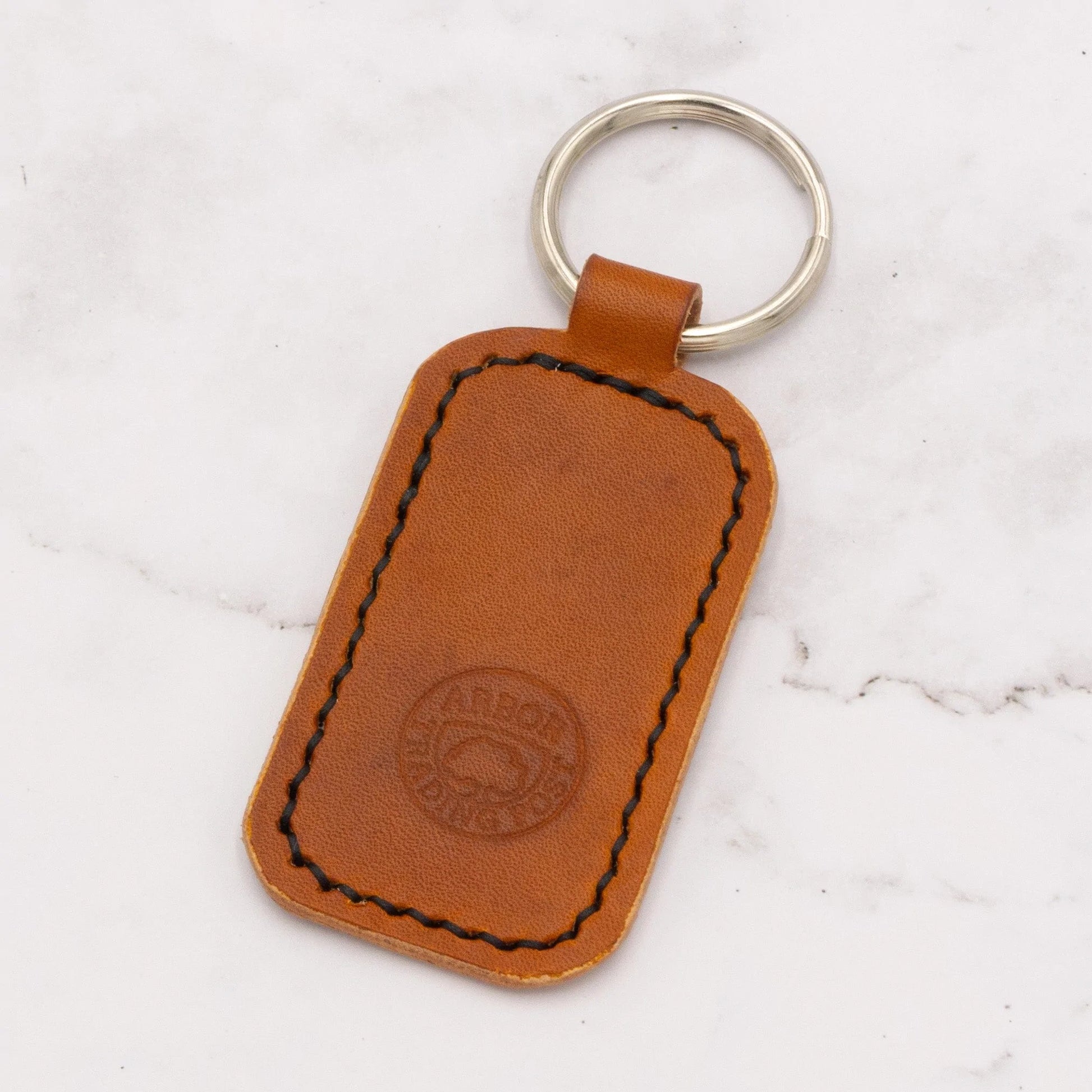 Arbor Trading Post Keychains Handmade Genuine Leather Key Chain #1 (Choose from 6 colors)