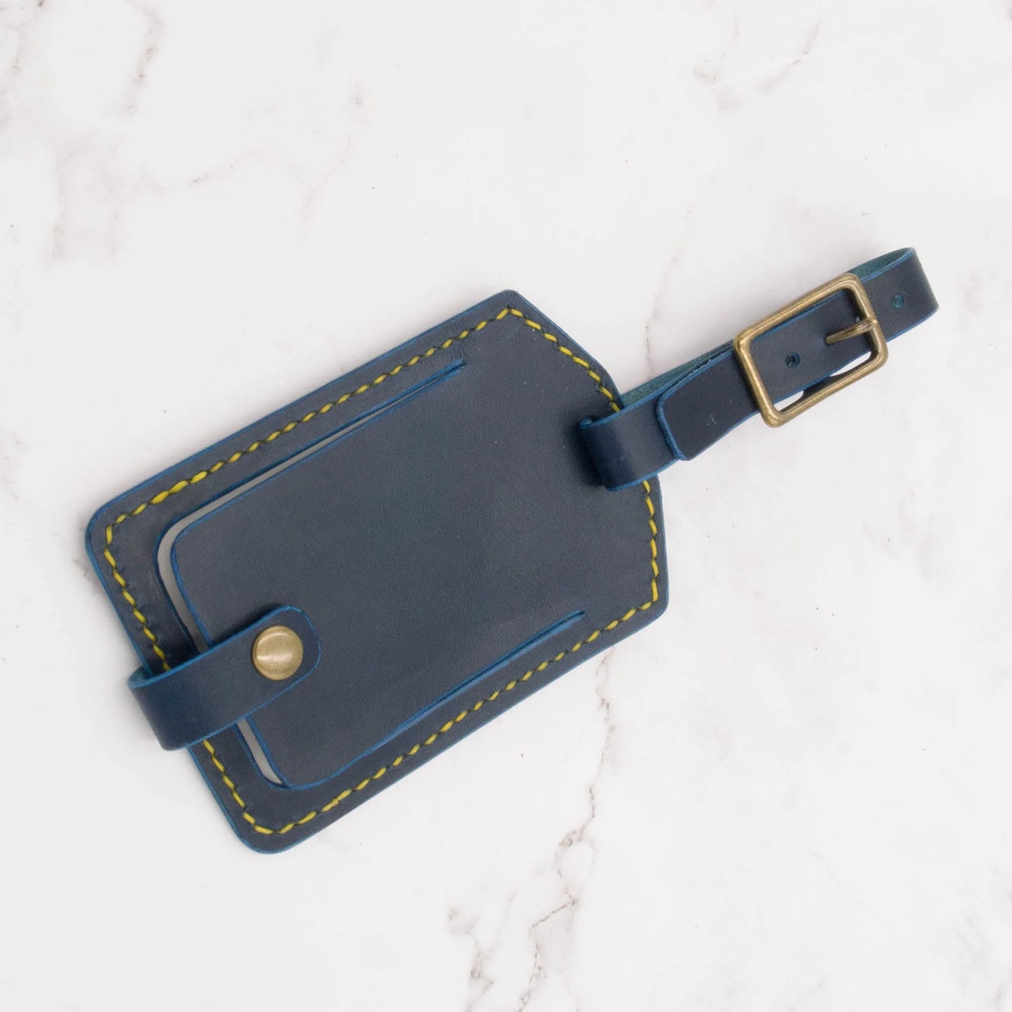Arbor Trading Post Luggage Tag Handcrafted Leather Luggage Tag