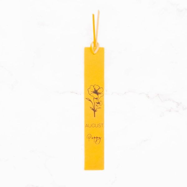 Leather Bookmark - Birth Month Flower - Image 9
