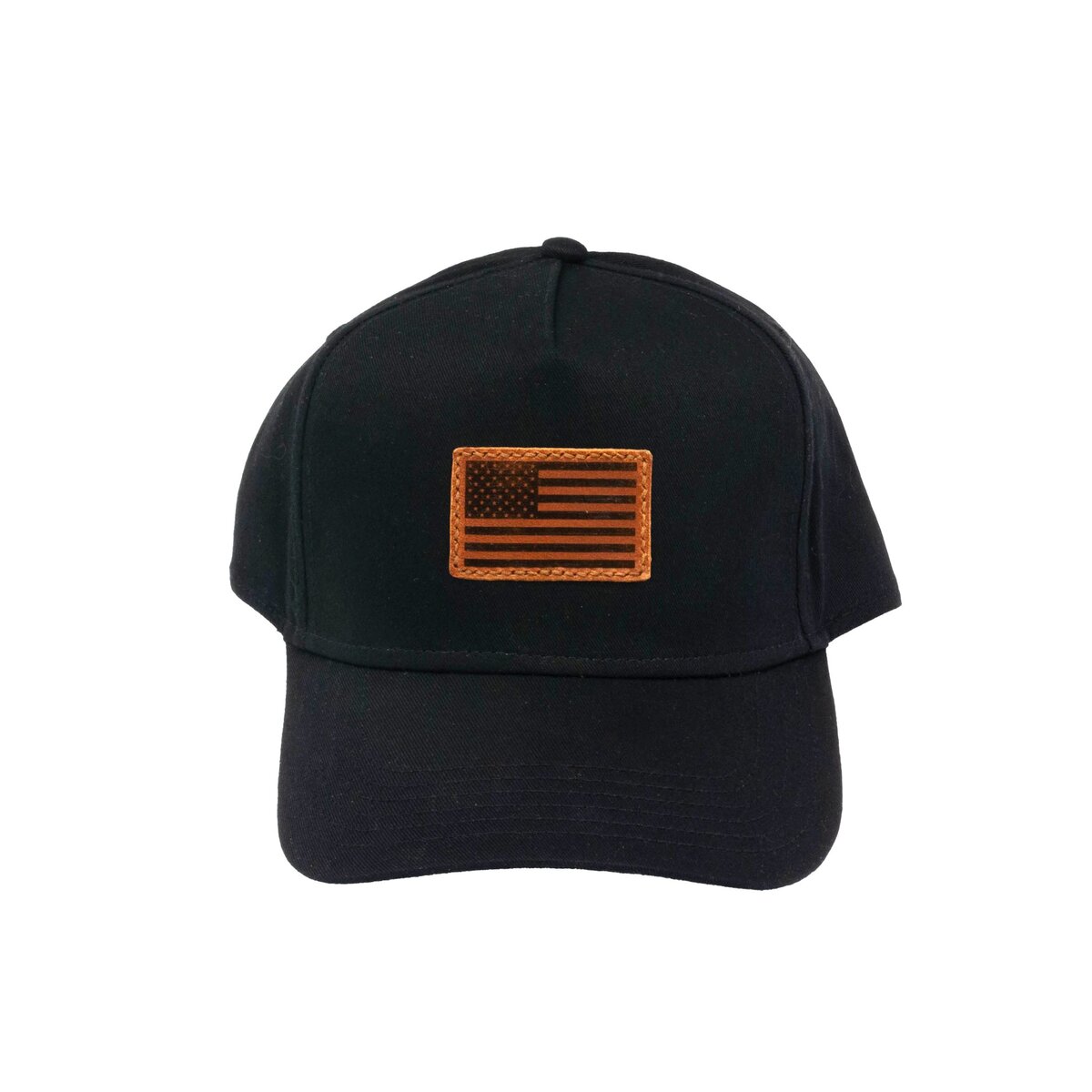 Leather Patch Ball Cap - US Flag 6 Leather Patch Ball Cap - US Flag - Image 6