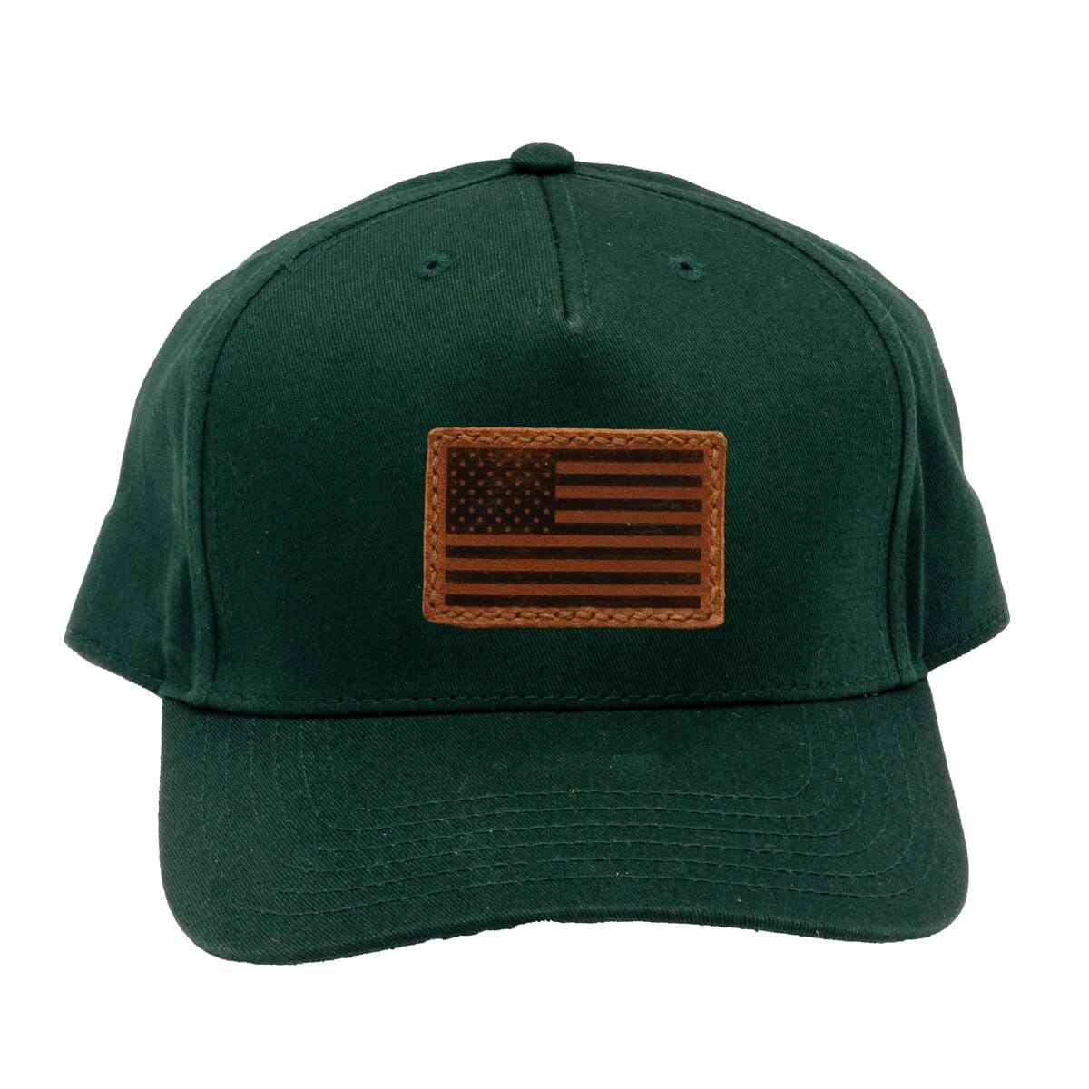 Leather Patch Ball Cap - US Flag 4 Leather Patch Ball Cap - US Flag - Image 4