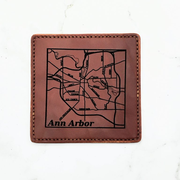 Leather Coaster - Engraved