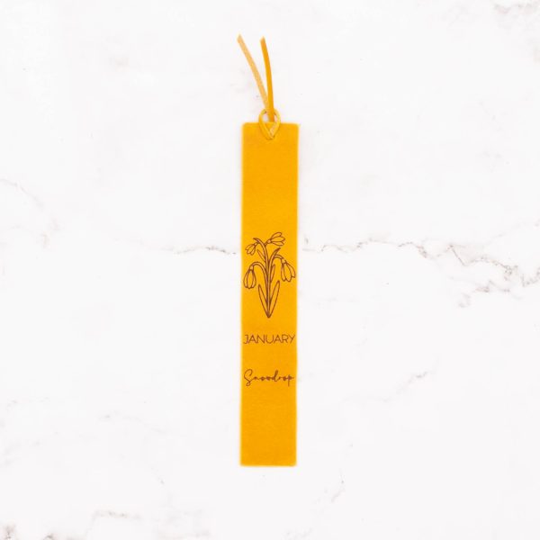 Leather Bookmark - Birth Month Flower - Image 2