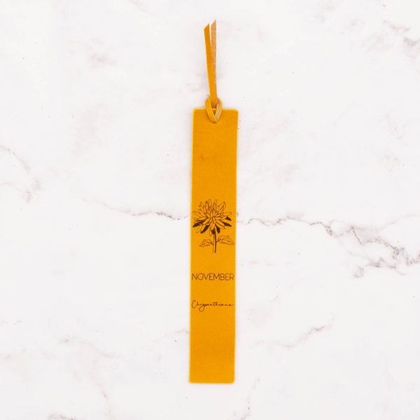 Leather Bookmark - Birth Month Flower - Image 12