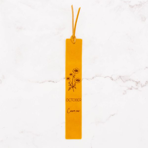 Leather Bookmark - Birth Month Flower - Image 11