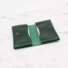 Leather Two-Pocket Gusset Business Card Holder with Snap Closure - Image 13