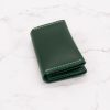 Leather Two-Pocket Gusset Business Card Holder with Snap Closure - Image 14