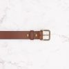 Classic Leather Belt - Rich Brown - Image 3
