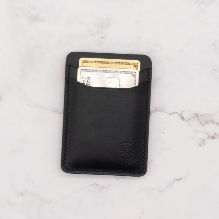 Leather Money Clip Card Holder Wallet with 4 Card Pockets - Image 12