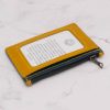 Handcrafted Leather Wallet with ID Window and Zipper - Two Tone Colors - Image 7