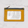 Handcrafted Leather Wallet with ID Window and Zipper - Two Tone Colors - Image 2