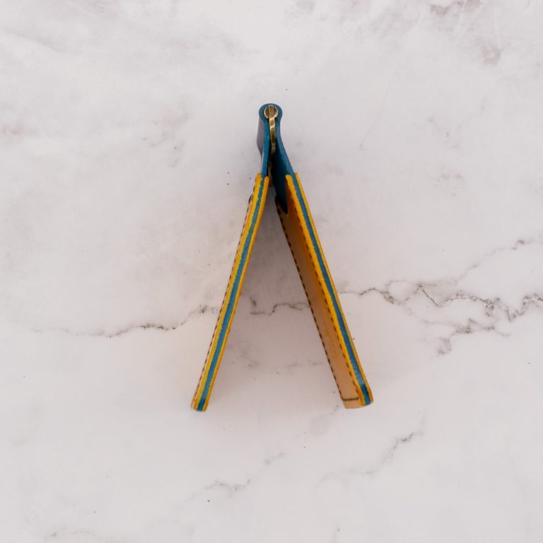 Colorblock Slim Money Clip Bifold Wallet - Image 2