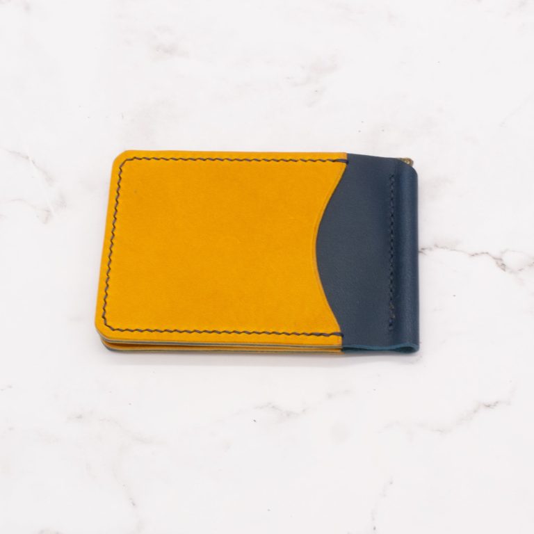 Colorblock Slim Money Clip Bifold Wallet - Image 4