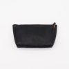 Black Pebbled Leather Zipper Travel Accessory Bag - Image 5