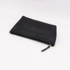 Black Pebbled Leather Zipper Travel Accessory Bag - Image 7