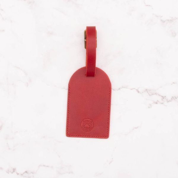 Leather Luggage Tag with ID Window - Image 12