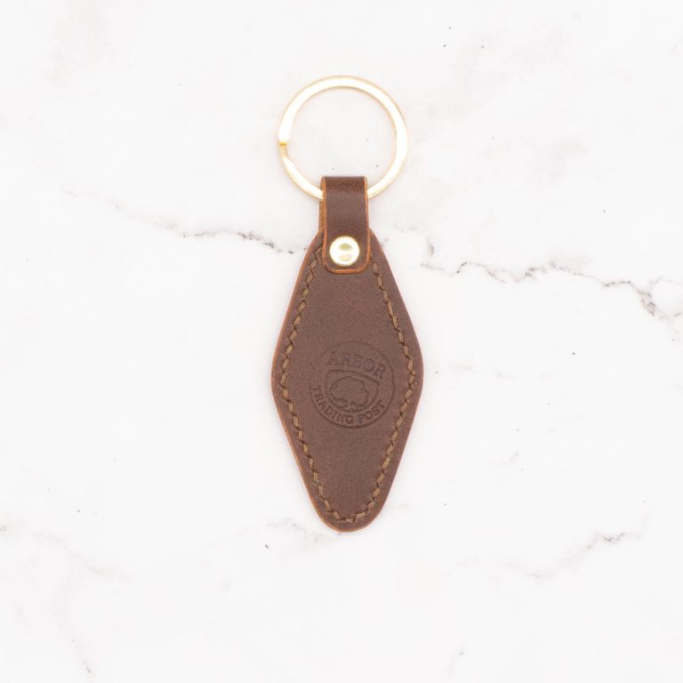 Leather Key Chain - Diamond Shape Key Fob - Image 6