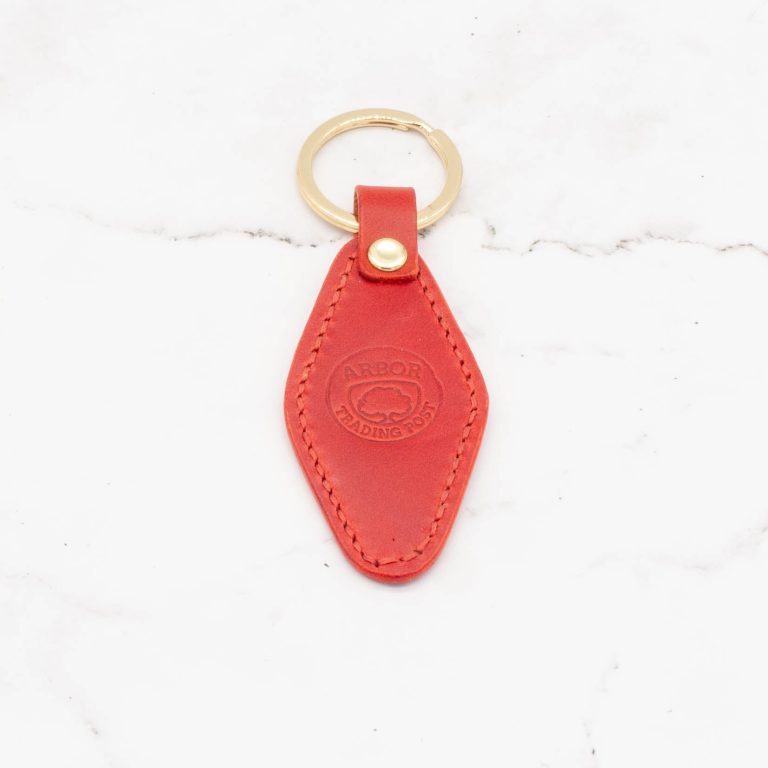 Leather Key Chain - Diamond Shape Key Fob - Image 11