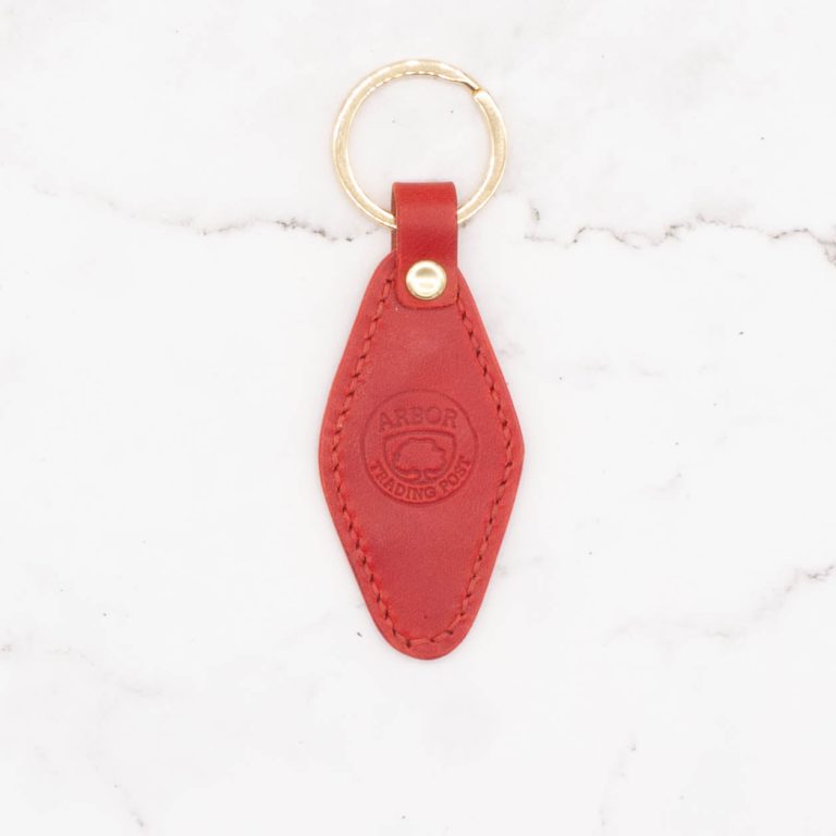 Leather Key Chain - Diamond Shape Key Fob - Image 12