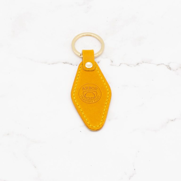 Leather Key Chain - Diamond Shape Key Fob - Image 14