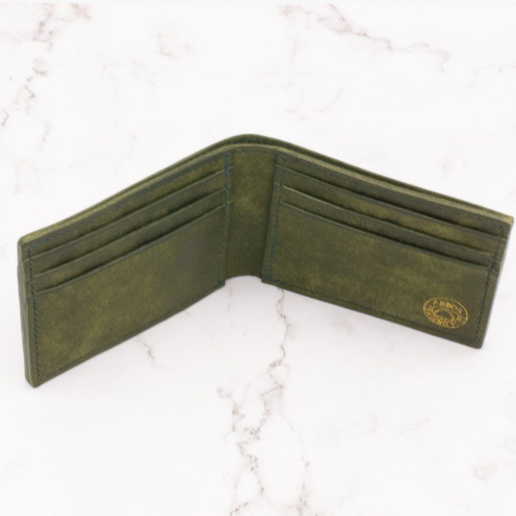 Classic Leather Bifold Wallet - Rustic Italian Pueblo Leather