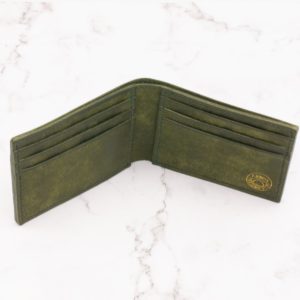 Classic Leather Bifold Wallet - Rustic Italian Pueblo Leather - Image 9