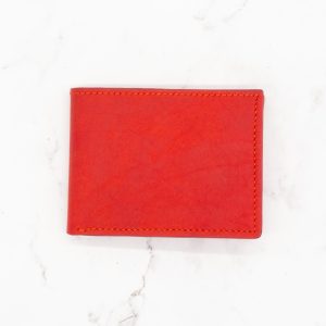 Classic Leather Bifold Wallet - Rustic Italian Pueblo Leather - Image 10