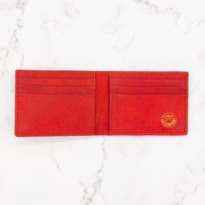 Classic Leather Bifold Wallet - Rustic Italian Pueblo Leather - Image 11