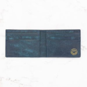 Classic Leather Bifold Wallet - Rustic Italian Pueblo Leather - Image 5